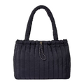 Mayyan Ruched Quilted Shoulder Tote Bag