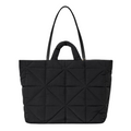 Mayyan Quilted Puffer Tote Bag with Dual Handles